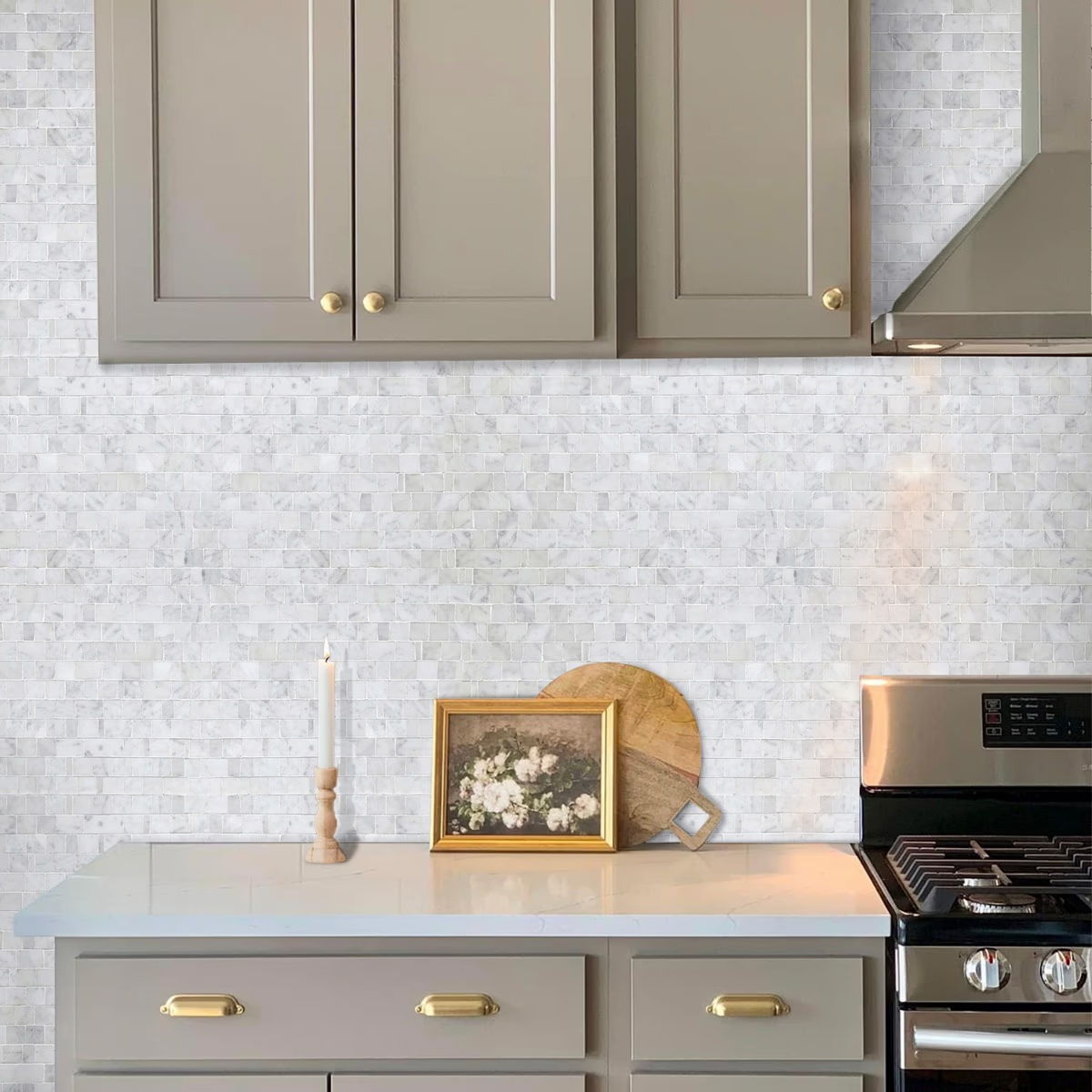 Luxury Porcelain Stone-Look Mosaic Tiles for Sophisticated Interiors