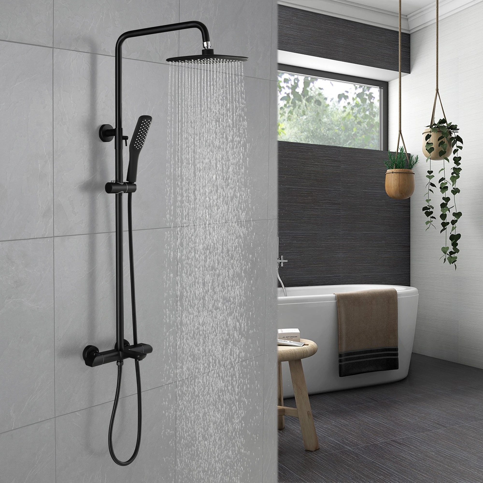 Durable, Water-Saving Shower Heads with Modern Design & Temperature Control