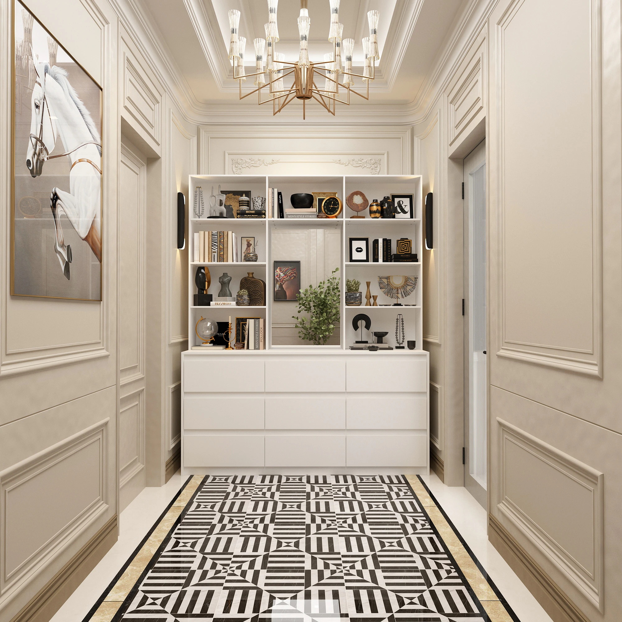 Hall-Tree-Entryway-Dresser-Storage-Cabinet-w-Mirror-and-Shelves