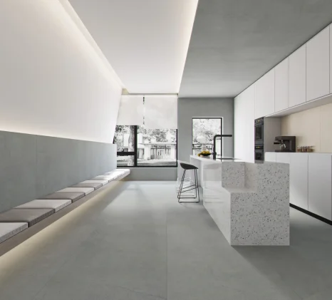Non-Slip Sandstone-Look Porcelain Tiles